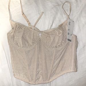 Urban Outfitters- Plaid Corset Top